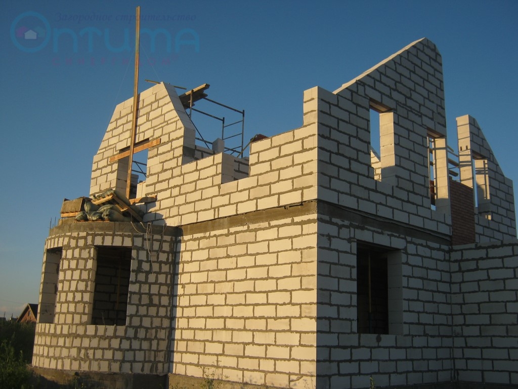 Строительство 2 этажного дома в деревне Кипень