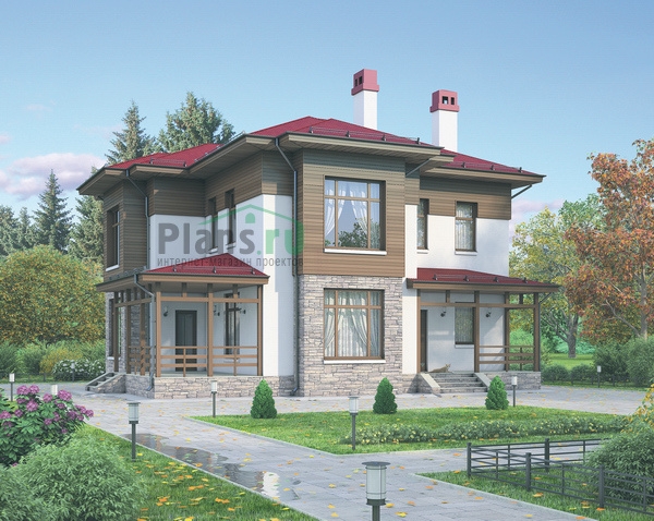 Строительство дома с высоким цоколем в Порошкино