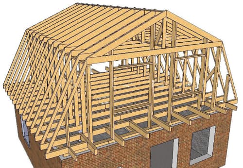 Мансардная кровля 
