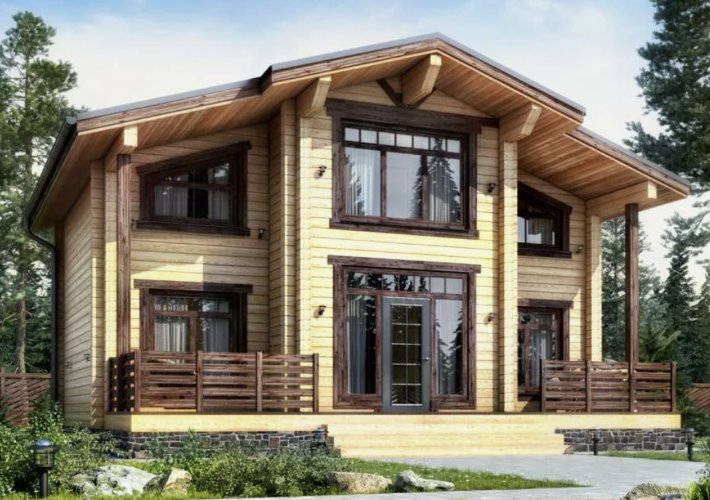 дом из клееного бруса