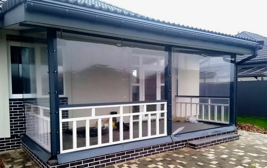 терраса из поликарбоната