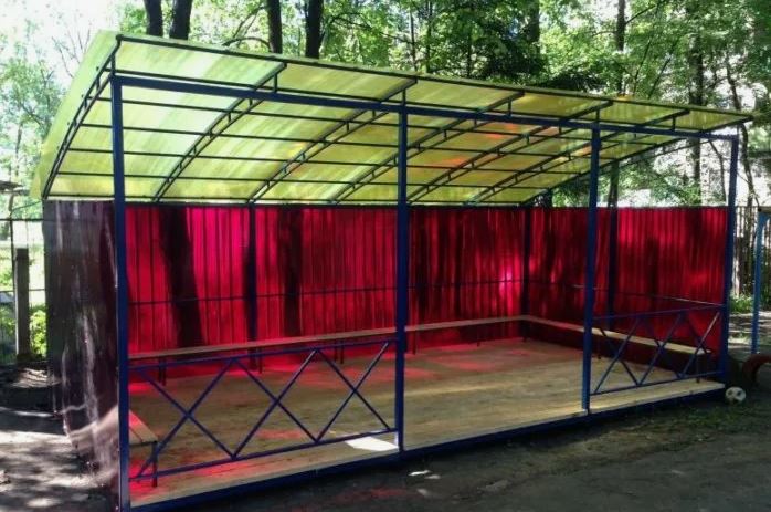 терраса из поликарбоната